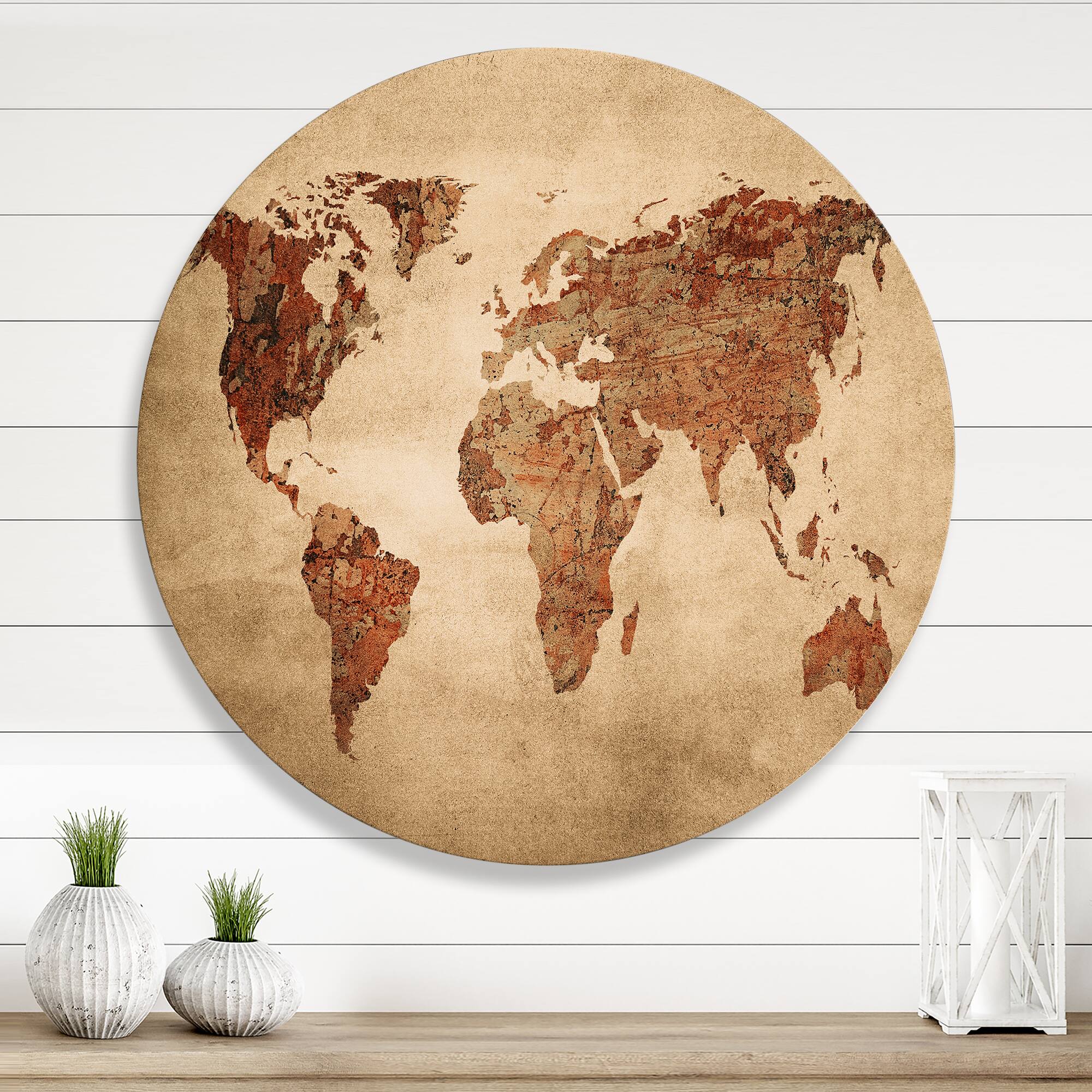 Designart - Ancient Map of The World VII